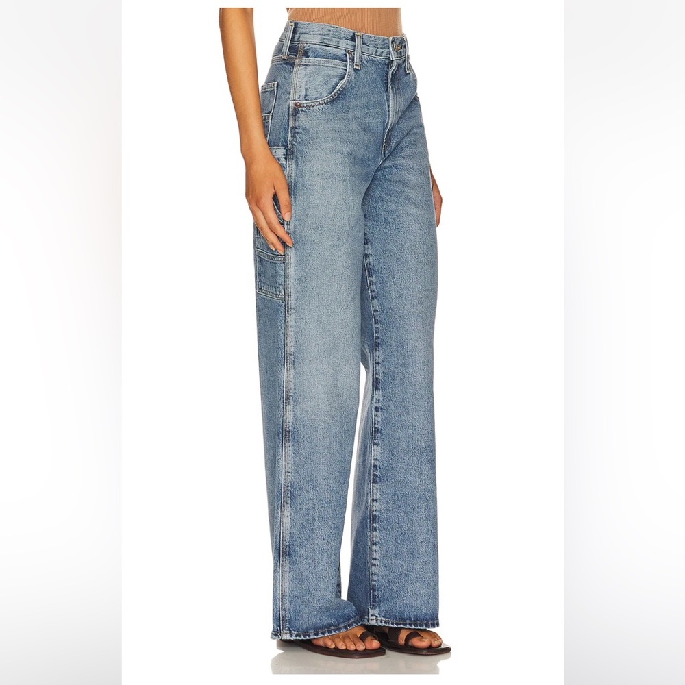Agolde Light Blue Flare & Wide Leg Jeans Magda - Picture 3 of 7
